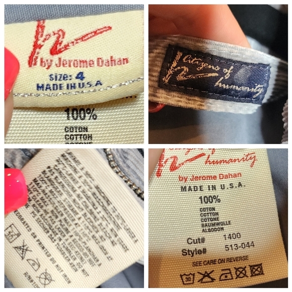 Citizens of Humanity grey corduroy puffer vest.  Women's size 4. - Picture 3 of 16